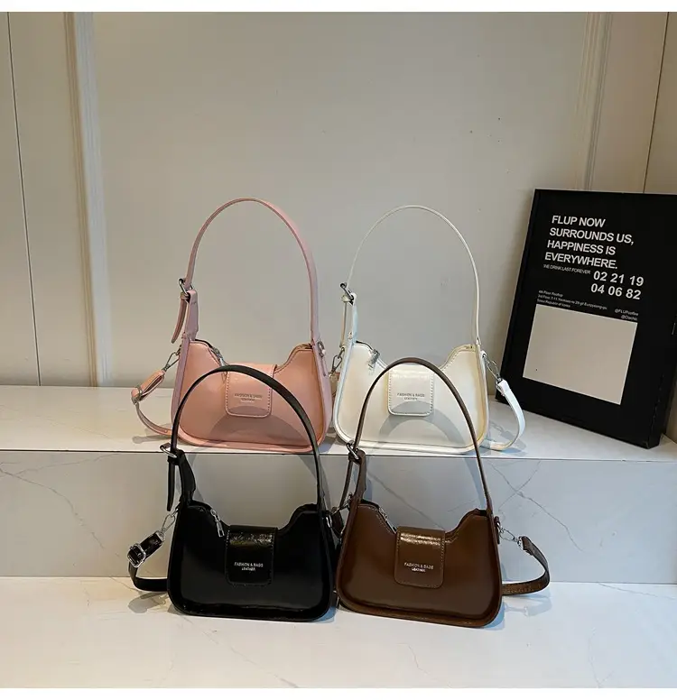 Women's Beige Leather Shoulder Bag with Silver Strap — feature 15