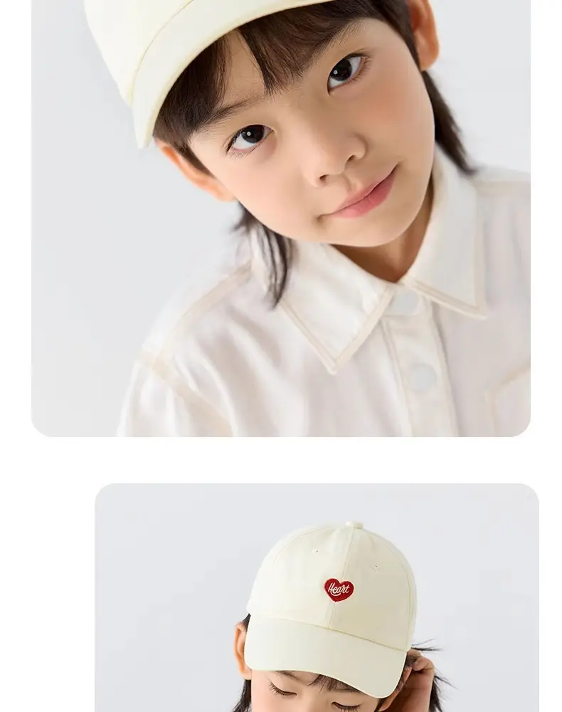 Nido Bear Cotton Baseball Cap Beige Baby Sunshade Cap — feature 15