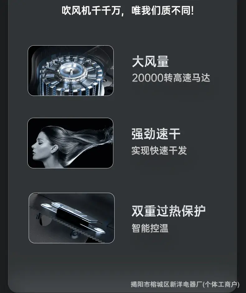 Low Radiation Anionic Hair Dryer for Hair Health — feature 7