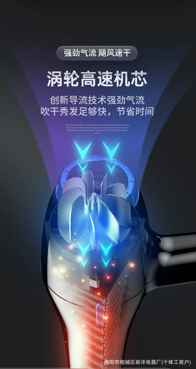 Low Radiation Anionic Hair Dryer for Hair Health — feature 8