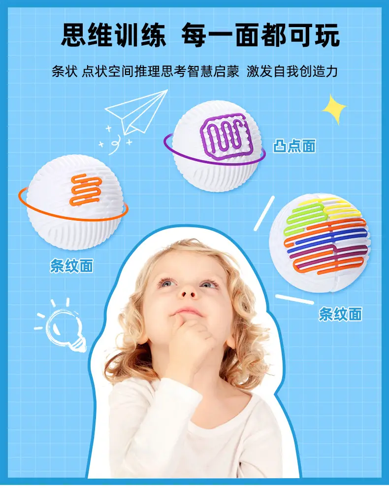 Cross-Border Fidget Toy Sensory Ball Puzzle Silicone Anxiety Training — feature 13