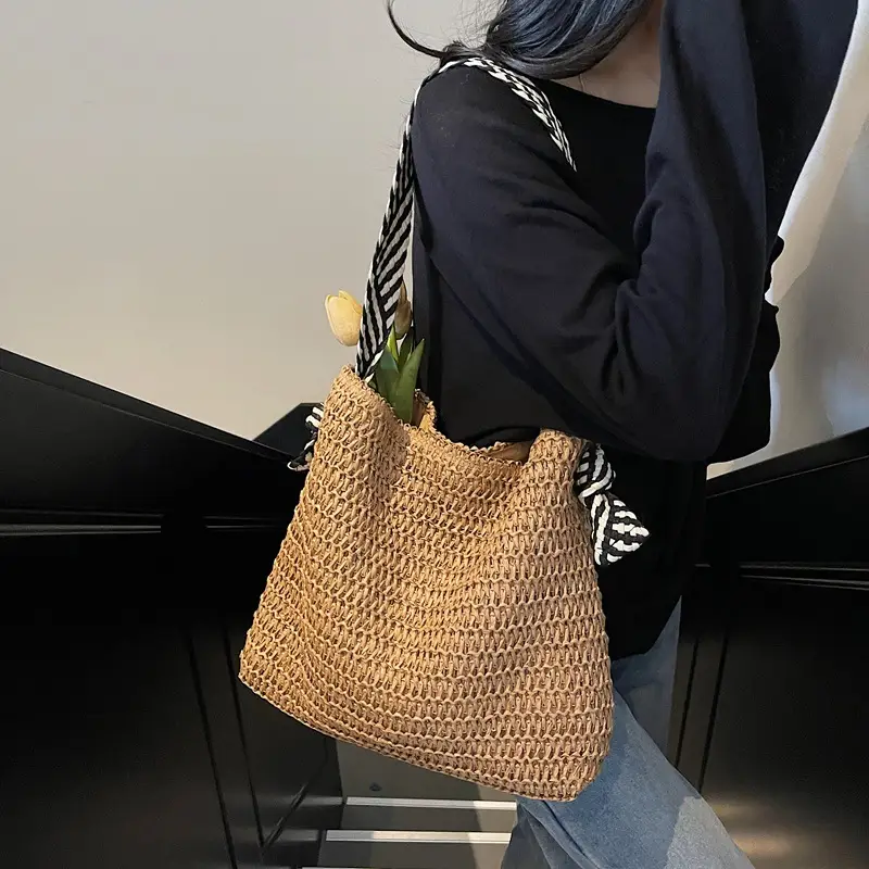 French Spring Niche Artistic Braided Tote Bag 2025 - Image 4
