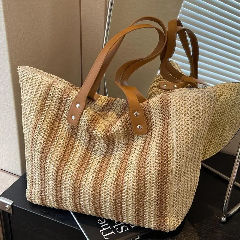 Western Style Women's Striped Stripe Shoulder Bag 2025 - Image 3