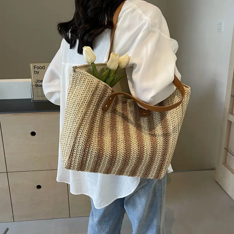 Western Style Women's Striped Stripe Shoulder Bag 2025 - Image 5