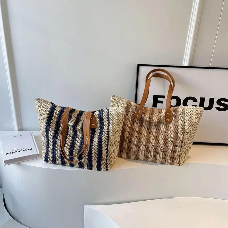 Western Style Women's Striped Stripe Shoulder Bag 2025 - Image 6
