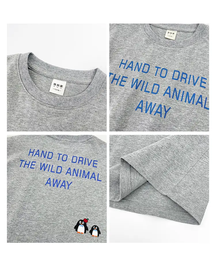 Haima Boys Long Sleeve Cotton T-Shirt Blue Print — feature 3