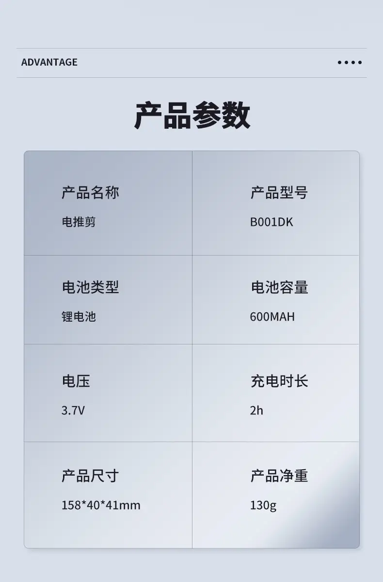 Jiawei Di Hair Clipper with Digital Display & Pet-Friendly Blade — feature 13