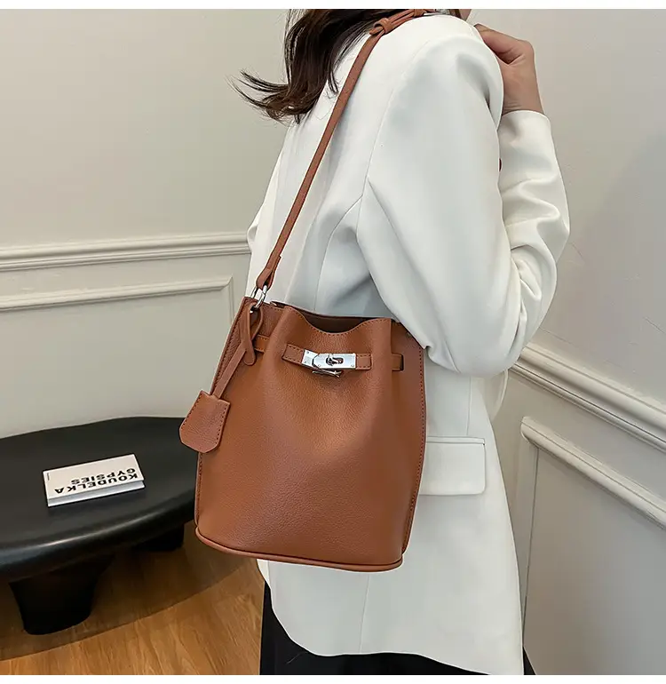 Brown Bucket Bag Women's Casual Shoulder Crossbody 2026 — feature 21