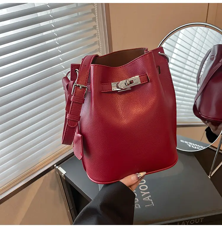 Brown Bucket Bag Women's Casual Shoulder Crossbody 2026 — feature 32
