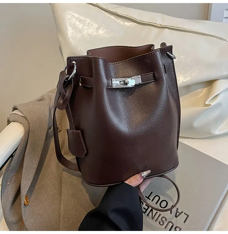 Brown Bucket Bag Women's Casual Shoulder Crossbody 2026 — feature 36