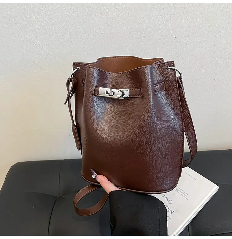 Brown Bucket Bag Women's Casual Shoulder Crossbody 2026 — feature 39