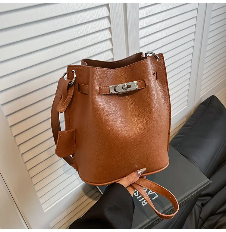 Brown Bucket Bag Women's Casual Shoulder Crossbody 2026 — feature 40