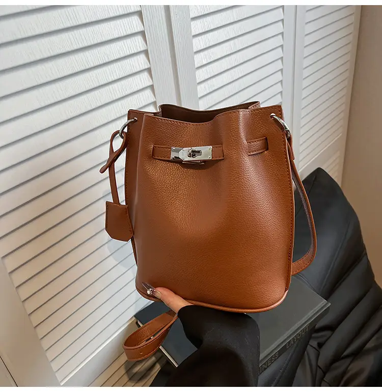 Brown Bucket Bag Women's Casual Shoulder Crossbody 2026 — feature 41