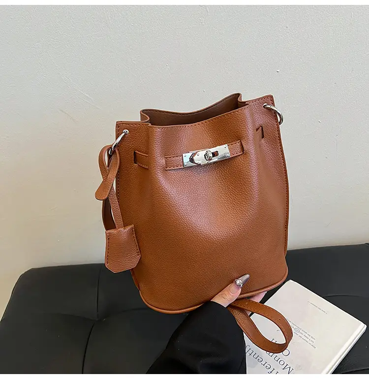 Brown Bucket Bag Women's Casual Shoulder Crossbody 2026 — feature 42