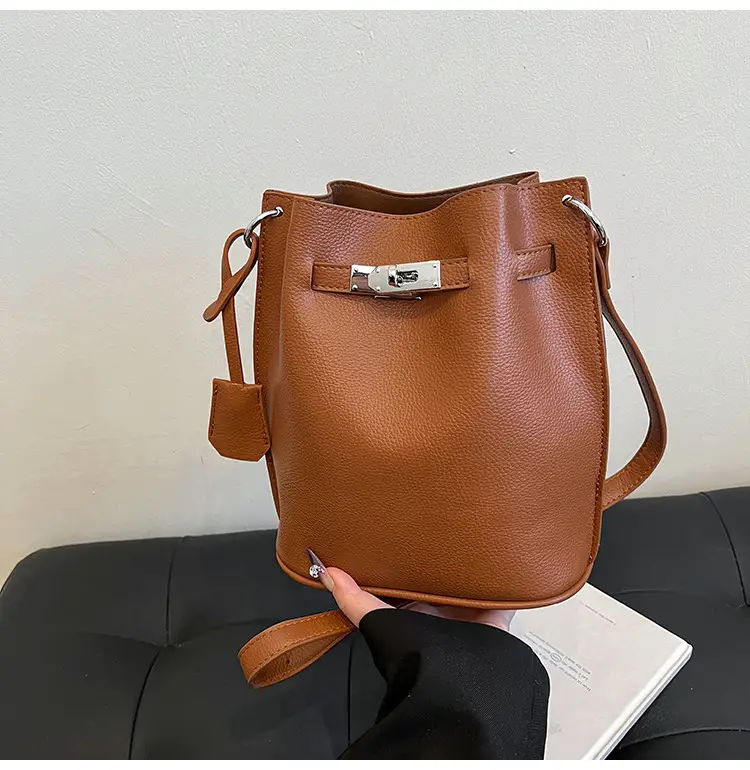 Brown Bucket Bag Women's Casual Shoulder Crossbody 2026 — feature 43