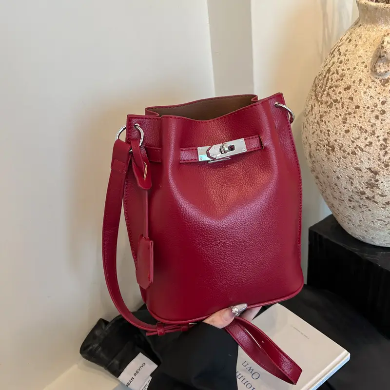 Brown Bucket Bag Women's Casual Shoulder Crossbody 2026 - Image 2