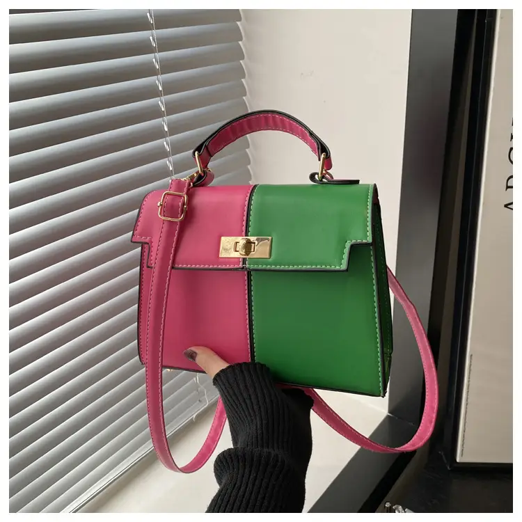 Foreign-style Green Pink Crossbody Bag for Women — feature 21