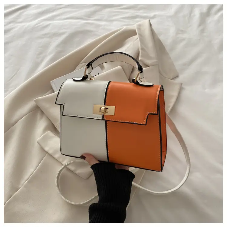 Foreign-style Green Pink Crossbody Bag for Women - Image 2