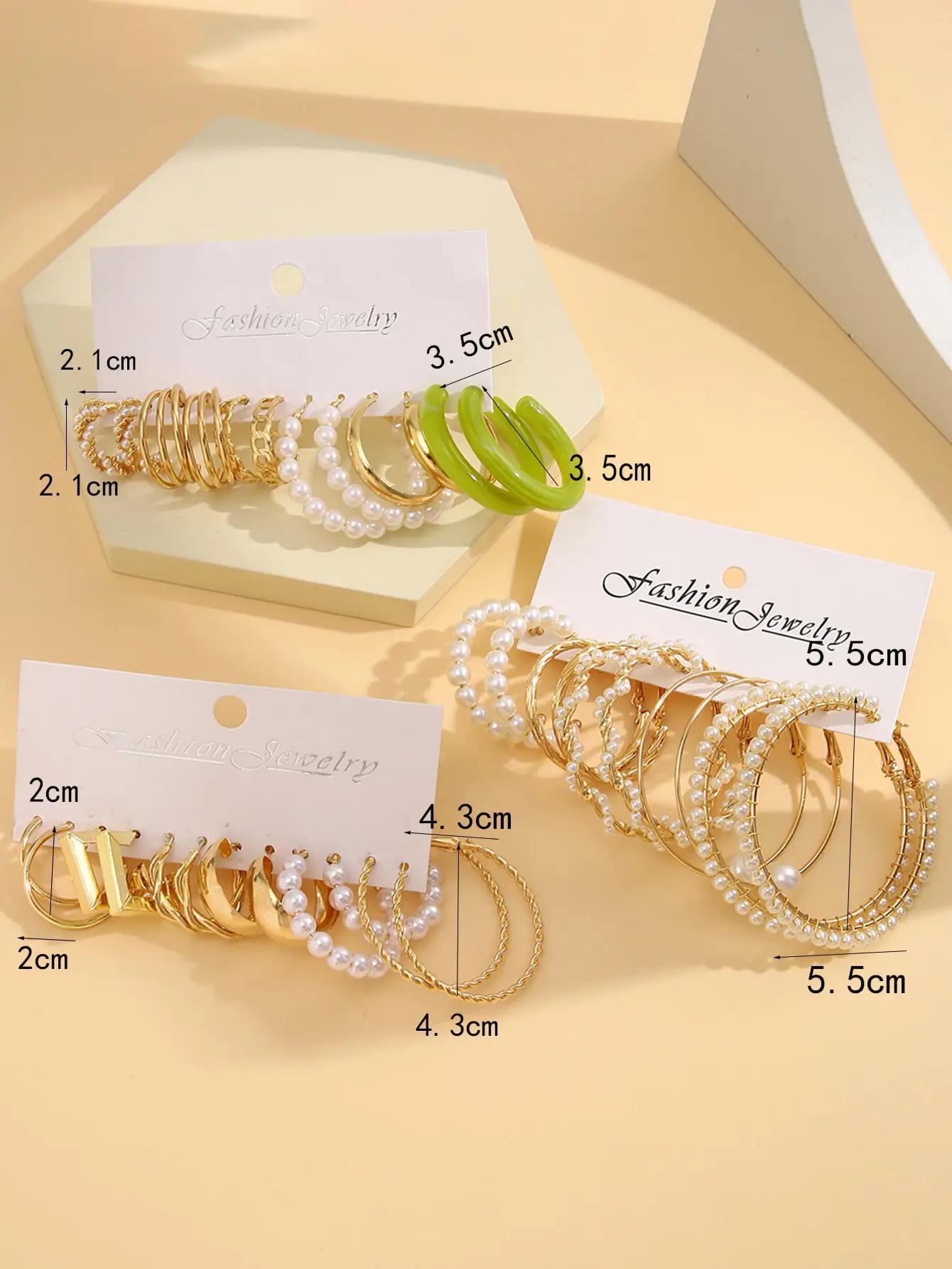 Gold Plated Spiral Earrings & Studs Set for Women — feature 7