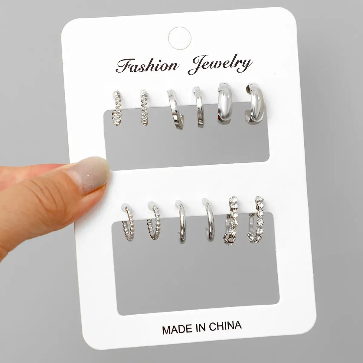 Gold Plated Spiral Earrings & Studs Set for Women - Image 49