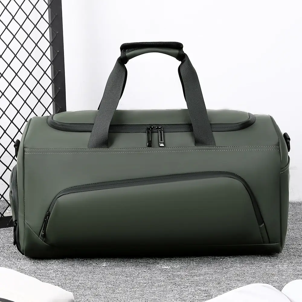 Men Large Capacity Blue Crossbody Travel Bag - Image 7