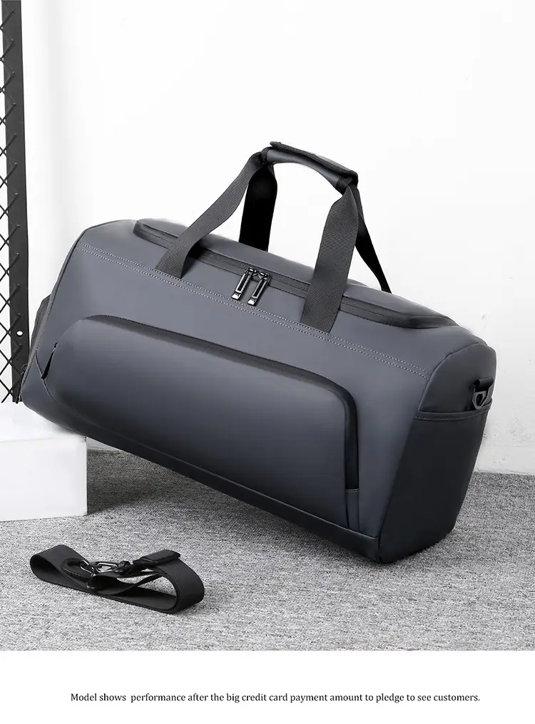 Men Large Capacity Blue Crossbody Travel Bag — feature 24