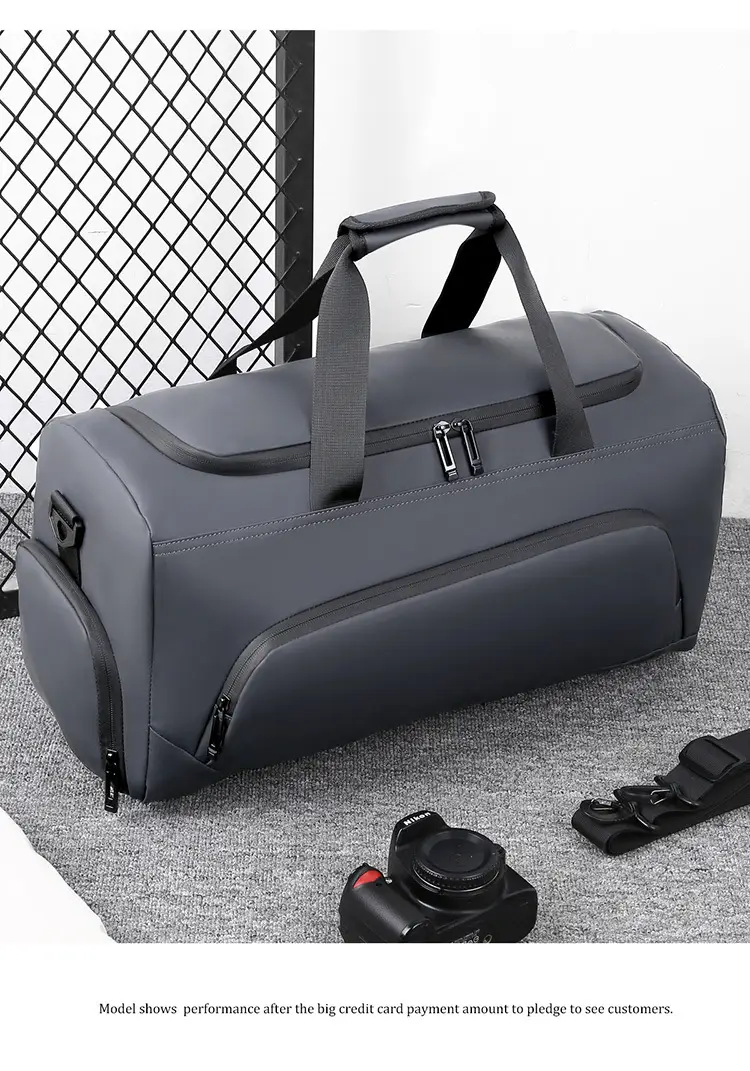Men Large Capacity Blue Crossbody Travel Bag — feature 26