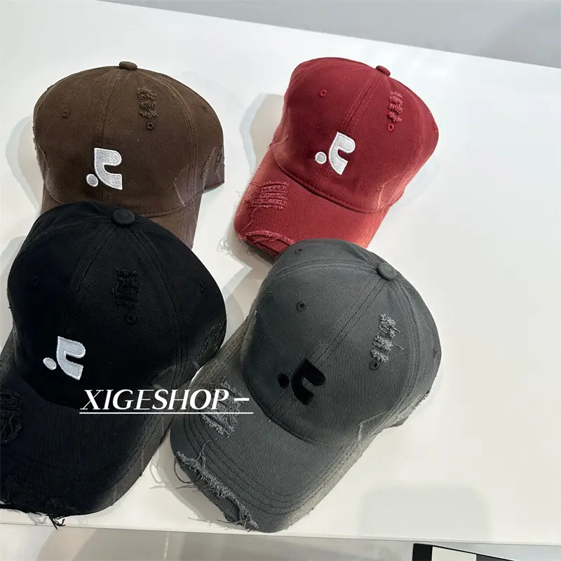 Women Baseball Cap Small Grey Black Embroidered - Image 2