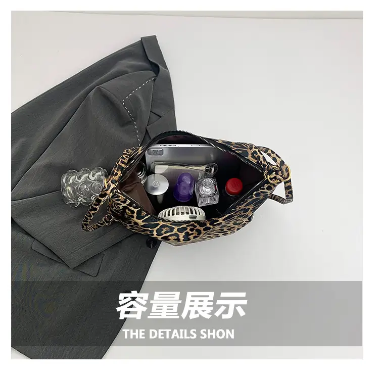 Leopard Print Soft Leather Bucket Bag for Women — feature 7