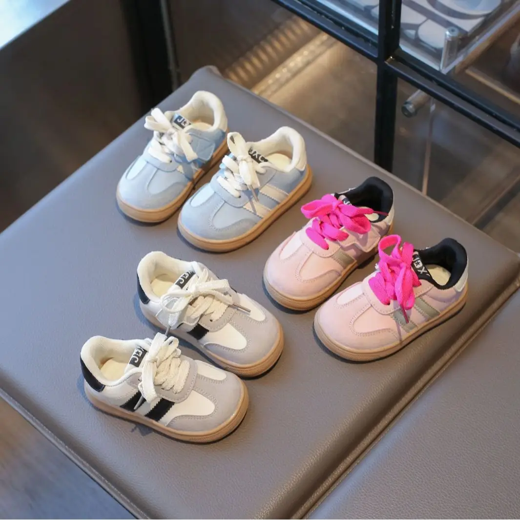 Pink Bow Toddler Shoes 2025 Spring Autumn