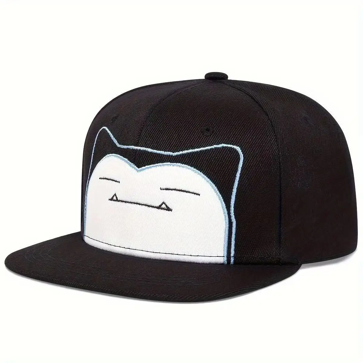 Turquoise Monster Embroidered Flat Cap Hat - Image 10