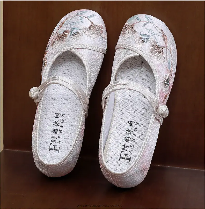 Ethnic Style Embroidered Shoes Antique Style Hanfu Shoes Old Beijing Cloth Shoes Women's Comfortable Soft Bottom Retro National Style Mother Shoes — feature 24