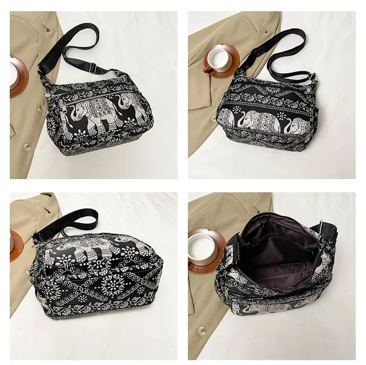 Women's Printed Oxford Shoulder Bag 2024 Large Capacity — feature 10