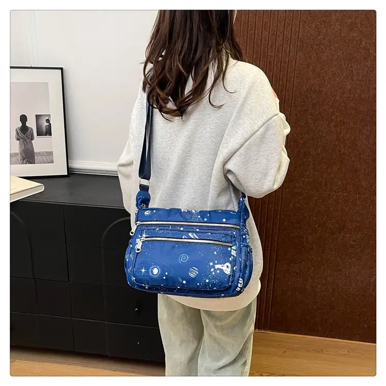 Women's Printed Oxford Shoulder Bag 2024 Large Capacity — feature 14