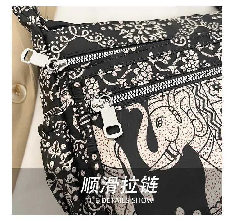 Women's Printed Oxford Shoulder Bag 2024 Large Capacity — feature 6