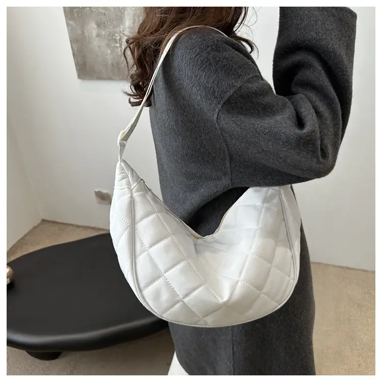 White Quilted Crossbody Bag for Women — feature 16