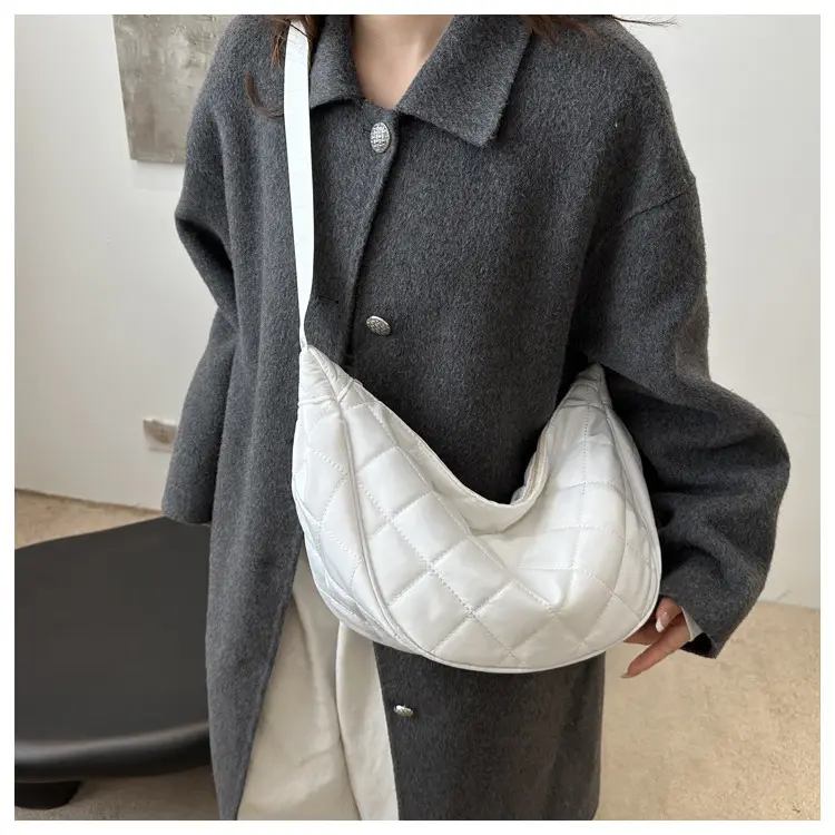 White Quilted Crossbody Bag for Women — feature 19