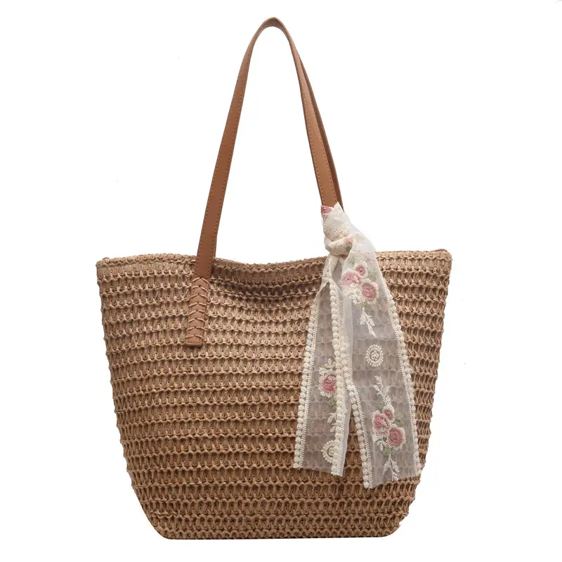Summer Straw Woven Shoulder Bag Large Capacity Women - Image 7