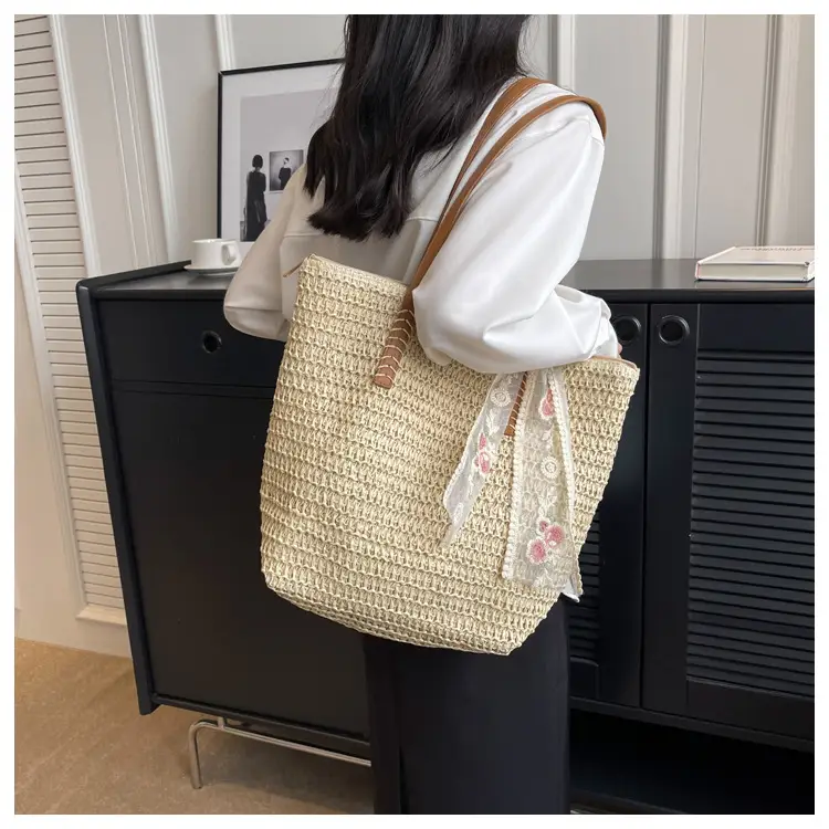 Summer Straw Woven Shoulder Bag Large Capacity Women — feature 21