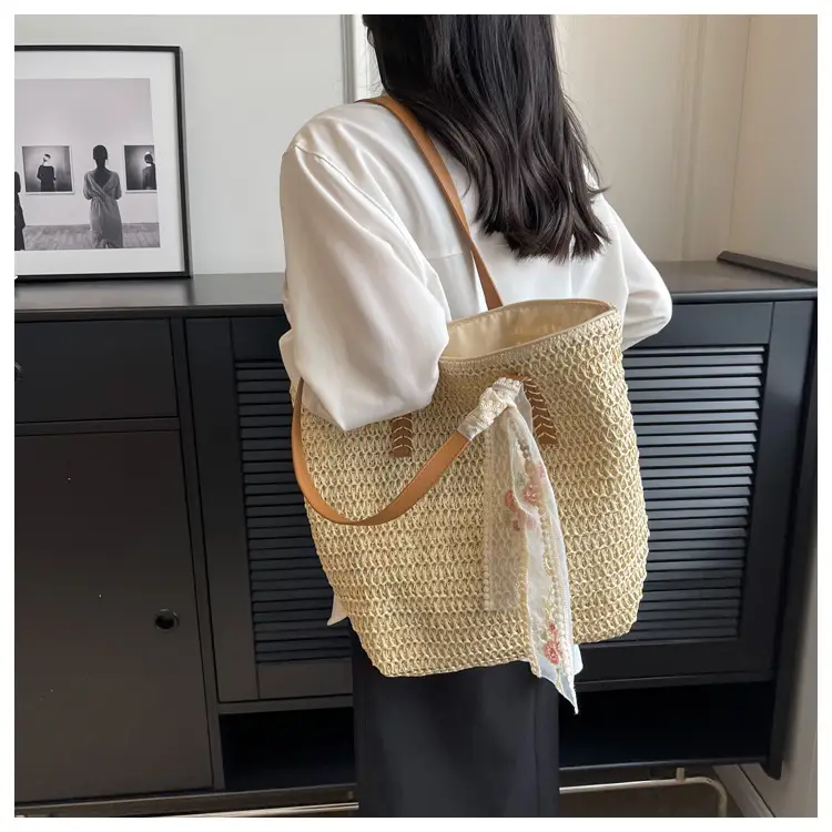 Summer Straw Woven Shoulder Bag Large Capacity Women — feature 22