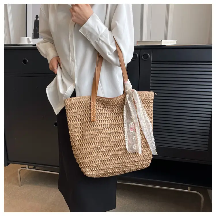 Summer Straw Woven Shoulder Bag Large Capacity Women — feature 23