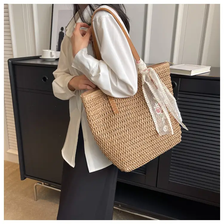Summer Straw Woven Shoulder Bag Large Capacity Women — feature 24