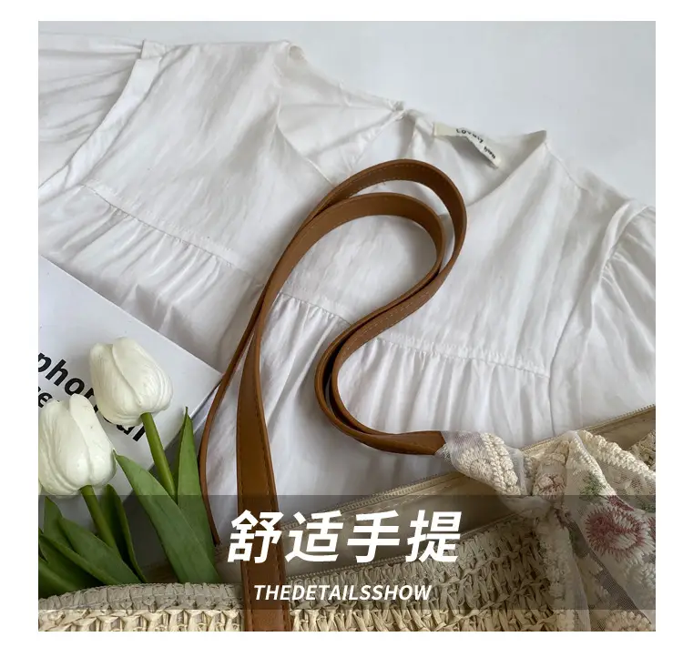 Summer Straw Woven Shoulder Bag Large Capacity Women — feature 5