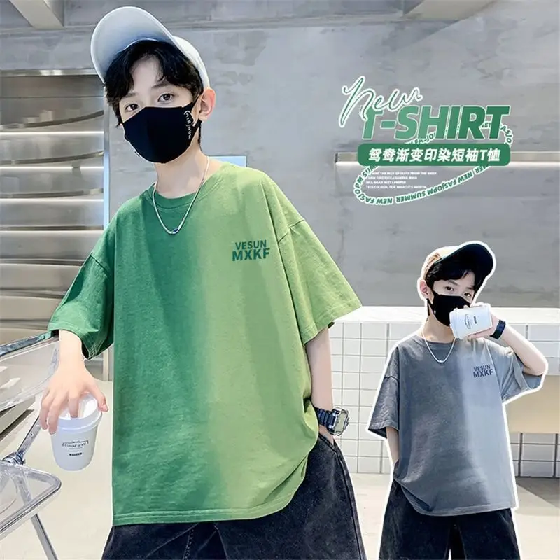 Boys Cotton Round Neck T-Shirt Medium to XL - Image 3