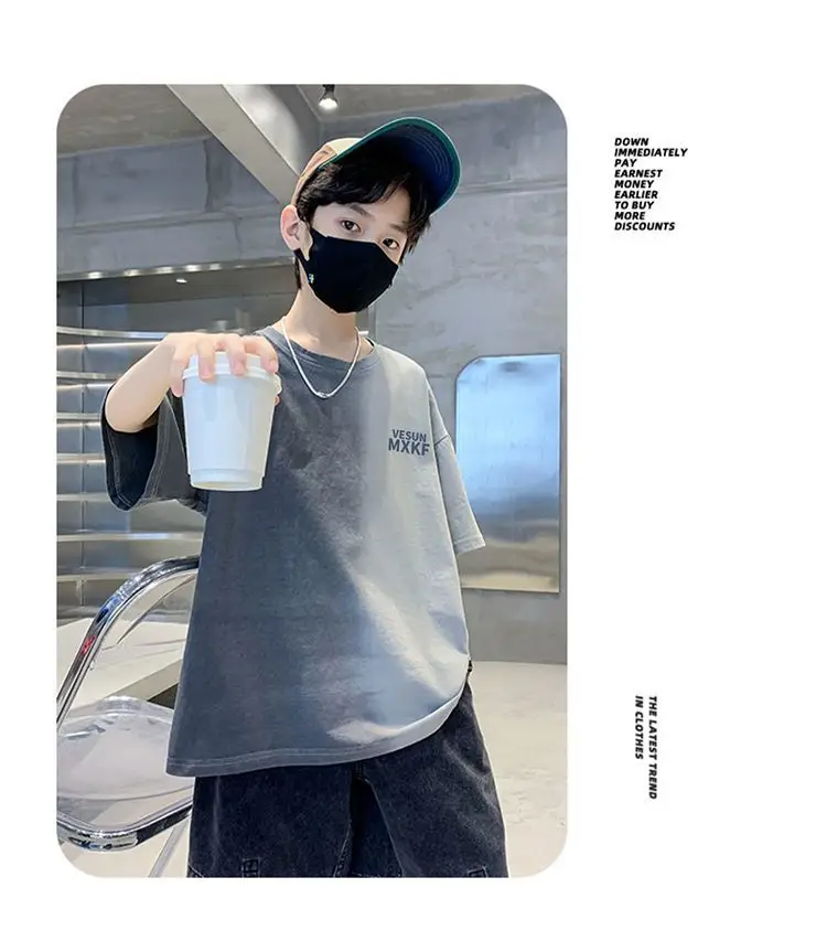 Boys Cotton Round Neck T-Shirt Medium to XL — feature 10