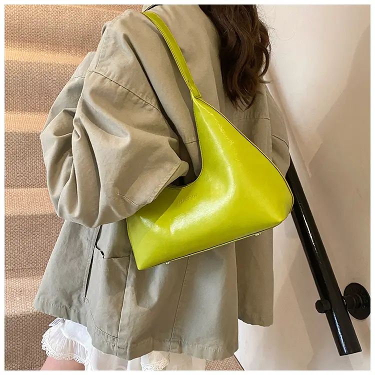 Women's Brown Leather Underarm Bag 2025 Spring — feature 20