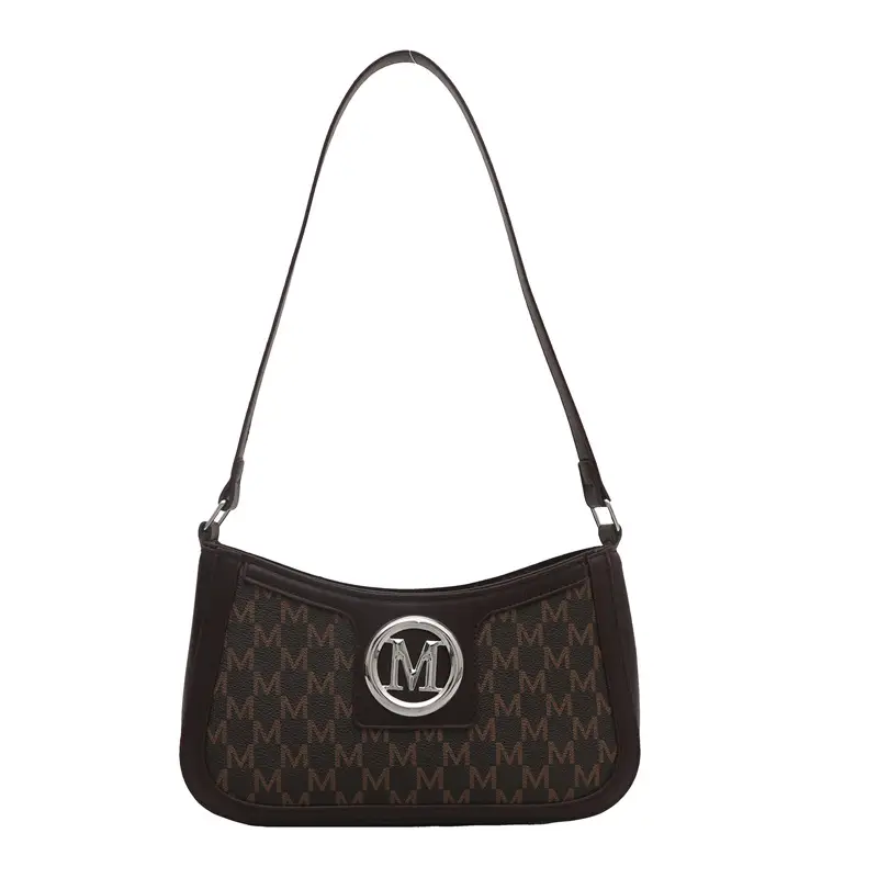 White Letter Print Shoulder Bag for Women - Image 9