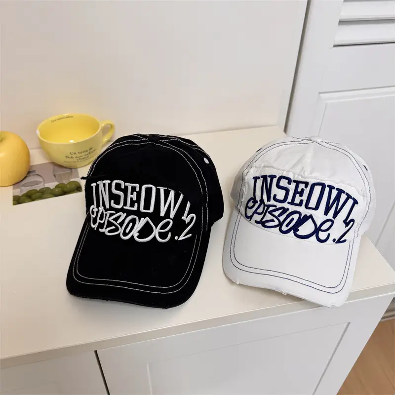 Korean Style Embroidered Baseball Cap for Men Women - Image 5