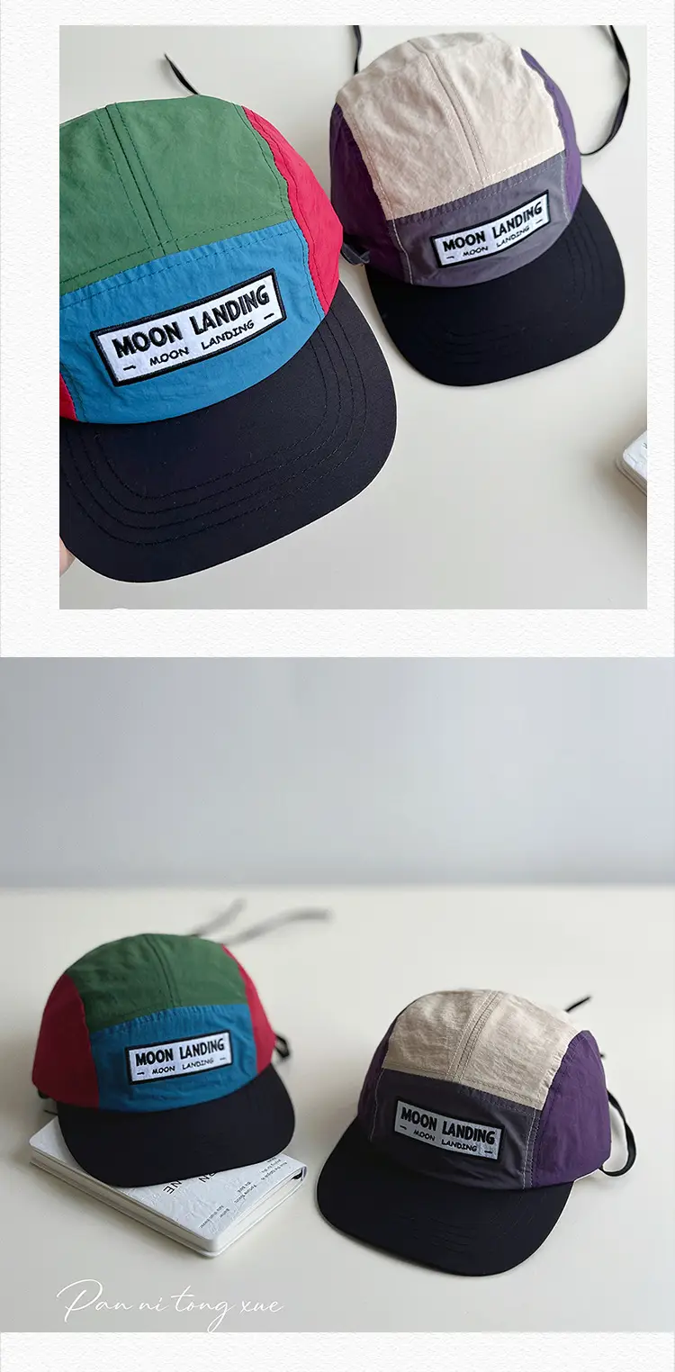 Moon Landing Cap Green Red Blue Baseball Sunshade — feature 26