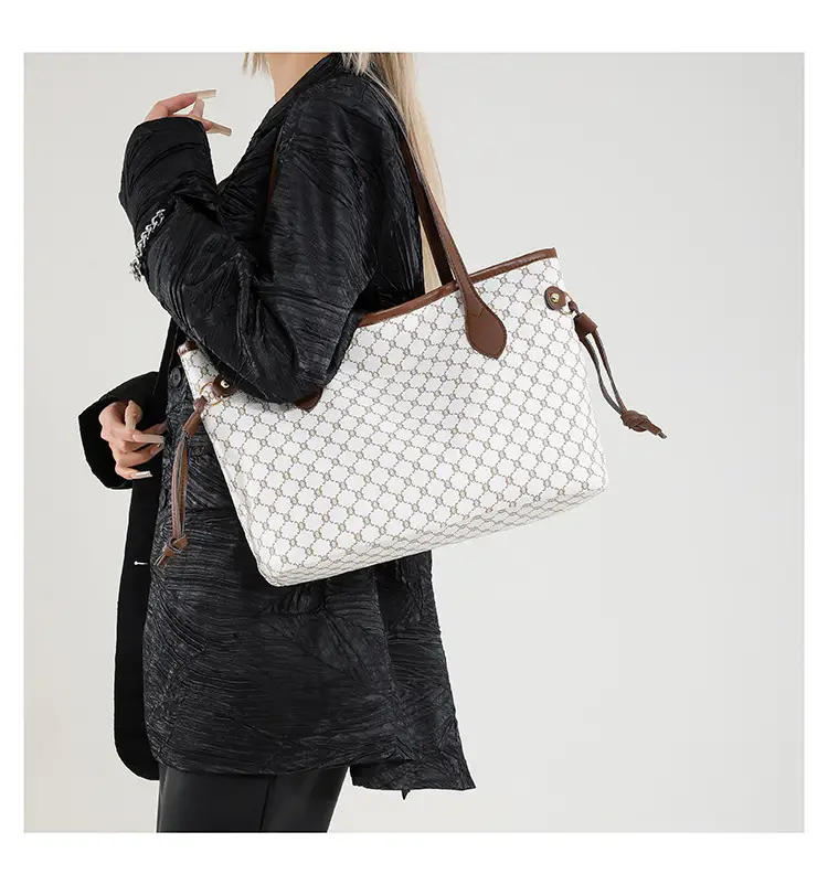 Vintage Printed Tote Bag for Women Large Capacity Shoulder Bag — feature 10